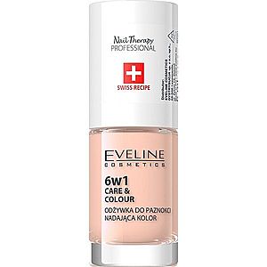 Eveline Cosmetics Nail Therapy Care & Colour kondicionér na nehty 6 v 1 odstín Nude 5 ml obraz