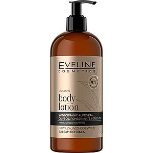 Eveline Cosmetics Organic Gold hydratační tělový balzám s aloe vera 500 ml obraz