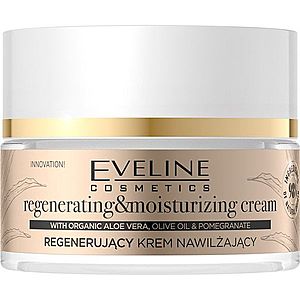 Eveline Cosmetics Organic Gold regenerační a hydratační krém s aloe vera 50 ml obraz