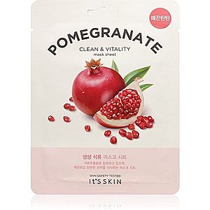 It´s Skin The Fresh Mask Pomegranate plátýnková maska pro rozjasnění a vitalitu pleti 20 g obraz