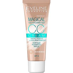 Eveline Cosmetics Magical Colour Correction CC krém SPF 15 odstín 52 Medium Beige 30 ml obraz