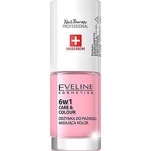 Eveline Cosmetics Nail Therapy Care & Colour kondicionér na nehty 6 v 1 odstín Rose 5 ml obraz