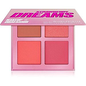 Makeup Obsession Blush Crush konturovací paletka tvářenek odstín Strawberry Dreams 4, 4 g obraz