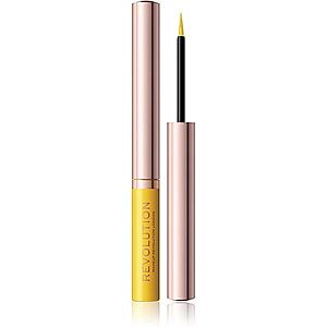 Makeup Revolution Neon Heat tekuté oční linky odstín Lemon Yellow 2, 4 ml obraz