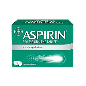 Aspirin 500 mg 20 tablet obraz