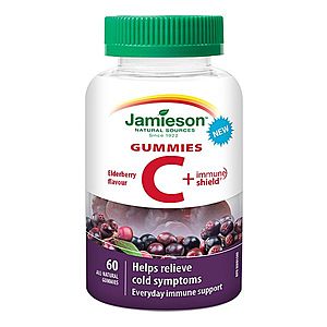 Jamieson Vitamin C + Immune Shield Gummies 60 gumových pastilek obraz