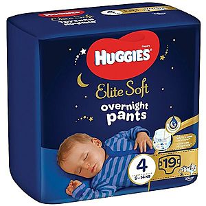 Huggies Elite Soft Pants night 4 9–14 kg 19 ks obraz