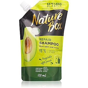 Nature Box Avocado hloubkově regenerační šampon na roztřepené konečky vlasů náhradní náplň 500 ml obraz