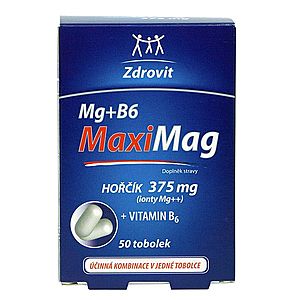 Zdrovit MaxiMag Hořčík 375 mg + B6 50 tobolek obraz