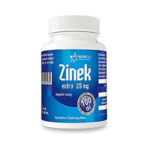 Nutricius Zinek EXTRA 25 mg 100 tablet obraz