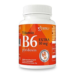 Nutricius Vitamín B6 EXTRA pyridoxin 50 mg 60 tablet obraz