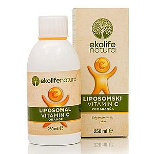 Ekolife Natura Liposomal Vitamin C 500 mg pomeranč 250 ml obraz