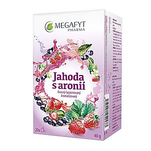 Megafyt Jahoda s aronií porcovaný čaj 20x2 g obraz