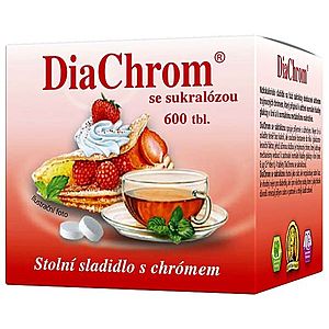 DiaChrom se sukralózou nízkokalorické sladidlo 600 tablet obraz