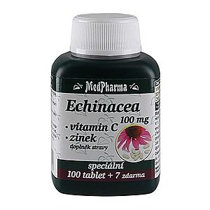 Medpharma Echinacea 100 mg + vitamin C + zinek 107 tablet obraz