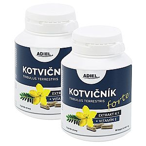 Adiel Kotvičník zemní Forte s vitamínem E 90 cps. 2 balení: 2x90 kapslí obraz