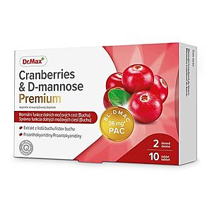 Dr. Max Cranberries & D-mannose Premium 10 tablet obraz