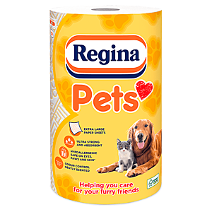 Regina Pets papierové utierky pre domácich miláčikov 3 vrst. obraz