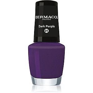 Dermacol Mini lak na nehty odstín 01 Dark Purple 5 ml obraz