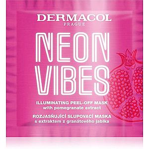 Dermacol Neon Vibes osvěžující slupovací maska pro okamžité rozjasnění 8 ml obraz