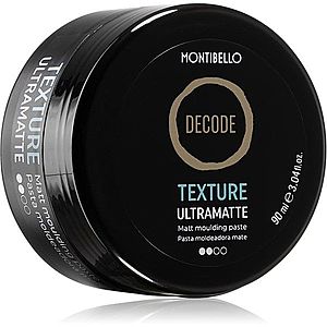 Montibello Decode Texture Ultramatte transparentní stylingová pasta pro středně silnou fixaci pro matný vzhled 90 ml obraz