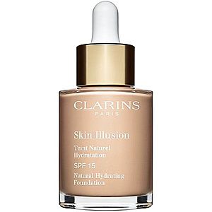 Clarins Skin Illusion Natural Hydrating Foundation rozjasňující hydratační make-up SPF 15 odstín 102.5C Porcelain 30 ml obraz