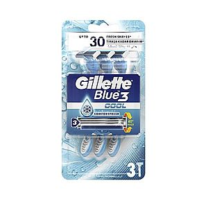 Gillette Blue3 Cool pánské jednorázové holítko 3 ks obraz