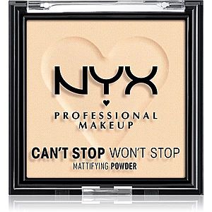 NYX Professional Makeup Can't Stop Won't Stop Mattifying Powder matující pudr odstín 01 Fair 6 g obraz