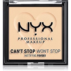 NYX Professional Makeup Can't Stop Won't Stop Mattifying Powder matující pudr odstín 02 Light 6 g obraz