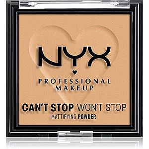 NYX Professional Makeup Can't Stop Won't Stop Mattifying Powder matující pudr odstín 05 Golden 6 g obraz