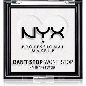 NYX Professional Makeup Can't Stop Won't Stop Mattifying Powder matující pudr odstín 11 Bright Translucent 6 g obraz
