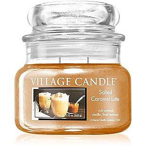 Village Candle Salted Caramel Latte vonná svíčka (Glass Lid) 262 g obraz