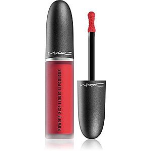 MAC Cosmetics Powder Kiss Liquid Lipcolour matná tekutá rtěnka odstín Ruby Boo 5 ml obraz