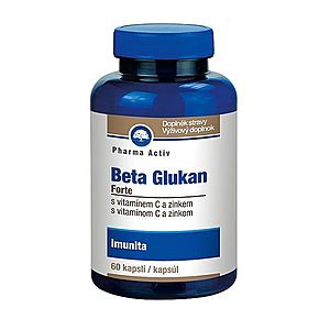 Pharma Activ Beta Glukan Forte vitamín C a zinek 60 kapslí obraz