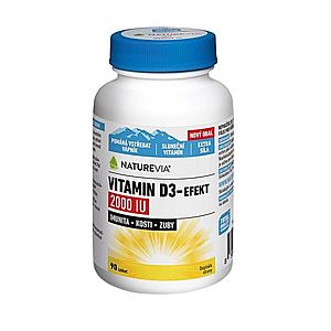 NatureVia Vitamin D3-Efekt 2000 IU 90 tablet obraz