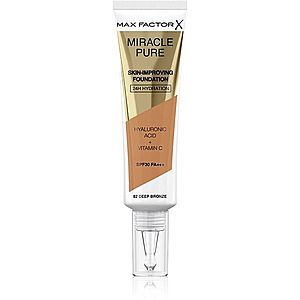 Max Factor Miracle Pure Skin dlouhotrvající make-up SPF 30 odstín 82 Deep Bronze 30 ml obraz