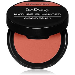 IsaDora Nature Enhanced Cream Blush kompaktní tvářenka se štětcem a zrcátkem odstín 30 Apricot Nude 3 g obraz