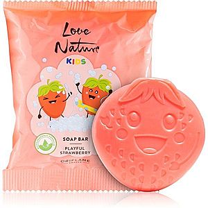 Oriflame Love Nature Kids Playful Strawberry čisticí tuhé mýdlo pro dětskou pokožku 75 g obraz