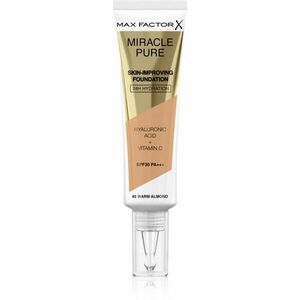 Max Factor Miracle Pure Skin dlouhotrvající make-up SPF 30 odstín 45 Warm Almond 30 ml obraz
