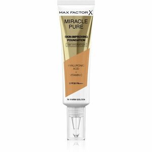 Max Factor Miracle Pure Skin dlouhotrvající make-up SPF 30 odstín 76 Warm Golden 30 ml obraz