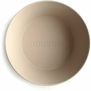 Mushie Round Dinnerware Bowl miska Vanilla 2 ks obraz