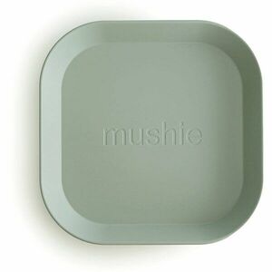 Mushie Square Dinnerware Plates talíř Sage 2 ks obraz