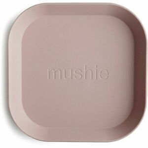 Mushie Square Dinnerware Plates talíř Blush 2 ks obraz