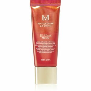Missha M Perfect Cover BB krém s velmi vysokou UV ochranou malé balení odstín No. 25 Warm Beige SPF 42/PA+++ 20 ml obraz