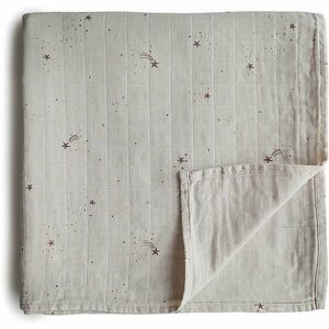 Mushie Muslin Swaddle Blanket Organic Cotton zavinovačka Falling Stars 120cm x 120cm 1 ks obraz