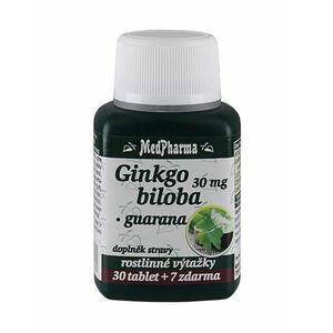 Medpharma Ginkgo biloba 30 mg + Guarana 37 tablet obraz
