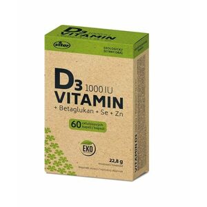 Vitar Vitamin D3 1000 IU + betaglukan EKO 60 kapslí obraz