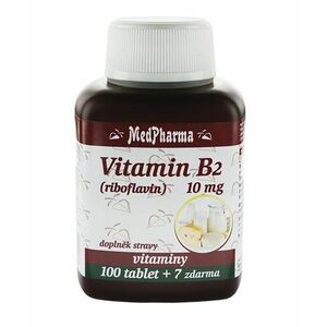 Medpharma Vitamin B2 (riboflavin) 10 mg 107 tablet obraz