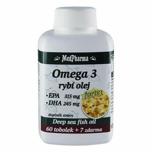 Medpharma Omega 3 rybí olej Forte 67 tobolek obraz