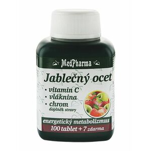 Medpharma Jablečný ocet + vitamin C + vláknina + chrom 107 tablet obraz